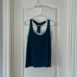 Teal Athleta Workout Tank (Built in sports bra)